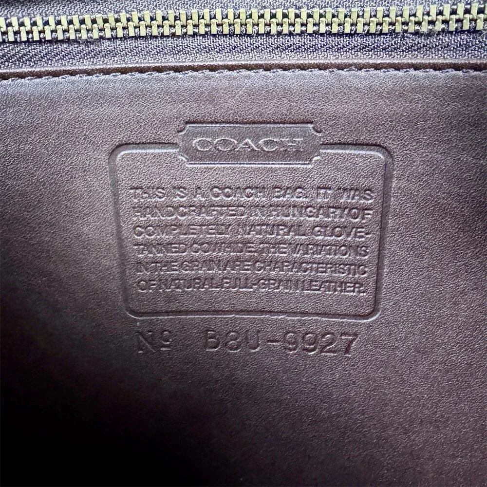 Coach Willis Vintage Crossbody Shoulder Bag Brown Turnlock Medium Top